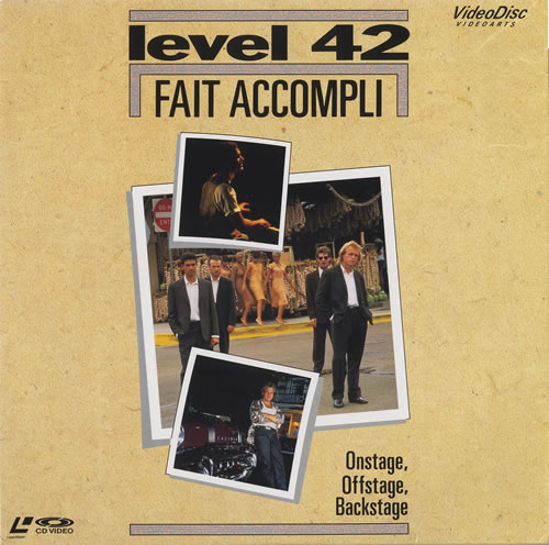 Level 42 Fait Accompli laserdisc / lazerdisc Japanese L42LZFA445012