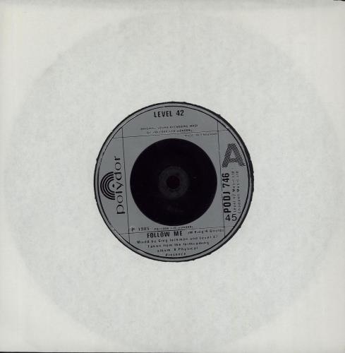 Level 42 Follow Me 7" vinyl single (7 inch record / 45) UK L4207FO07532