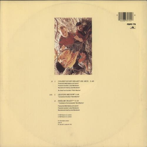Level 42 Leaving Me Now 12" vinyl single (12 inch record / Maxi-single) UK L4212LE27852