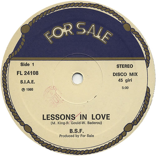 Level 42 Lessons In Love 12" vinyl single (12 inch record / Maxi-single) Italian L4212LE445041