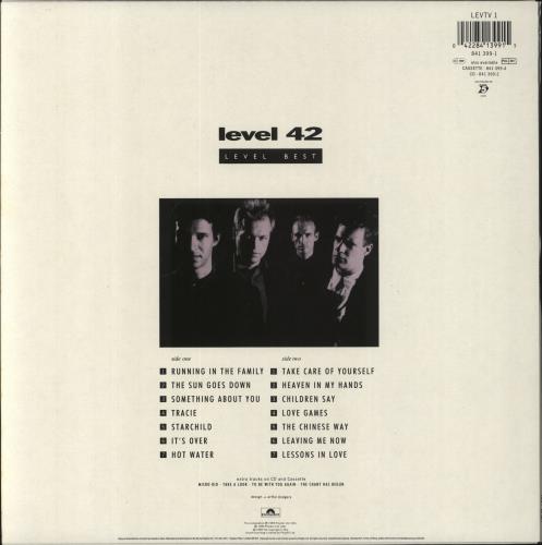 Level 42 Level Best + merch insert vinyl LP album (LP record) Dutch L42LPLE818988