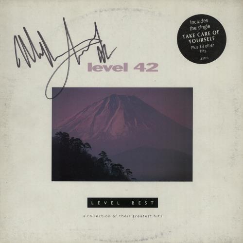 Level 42 Level Best - Autographed by Mark King vinyl LP album (LP record) UK L42LPLE650232