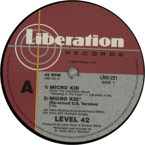 Level 42 Microkid 12" vinyl single (12 inch record / Maxi-single) Australian L4212MI28834