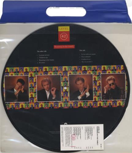 Level 42 Running In The Family picture disc LP (vinyl picture disc album) Italian L42PDRU409957