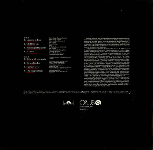 Level 42 Running In The Family vinyl LP album (LP record) Czech L42LPRU444444