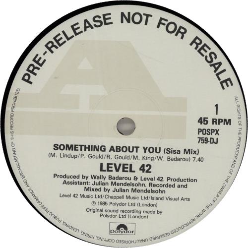 Level 42 Something About You 12" vinyl single (12 inch record / Maxi-single) UK L4212SO37335