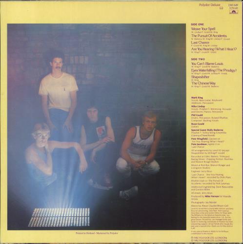 Level 42 The Pursuit Of Accidents vinyl LP album (LP record) Dutch L42LPTH816074