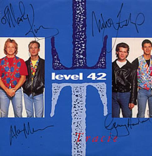 Level 42 Tracie - Autographed 12" vinyl single (12 inch record / Maxi-single) UK L4212TR272046