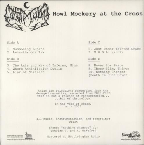 Leviathan (Black Metal) Howl Mockery At The Cross - White Vinyl 2-LP vinyl record set (Double LP Album) German 4H42LHO867863