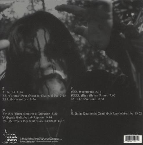 Leviathan (Black Metal) The Tenth Sub Level Of Suicide - Grey with Black Splatter Vinyl 2-LP vinyl record set (Double LP Album) US 4H42LTH867865