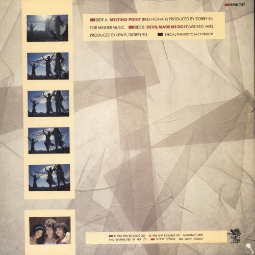 Lewis Sisters Melting Point 12" vinyl single (12 inch record / Maxi-single) UK 1EW12ME749942