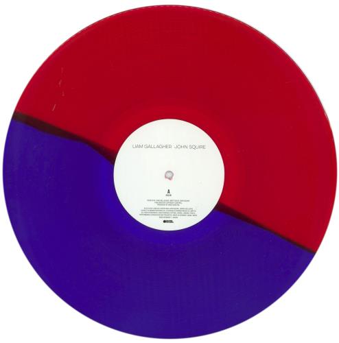 Liam Gallagher & John Squire Liam Gallagher John Squire - Split Blue & Red Vinyl vinyl LP album (LP record) UK 5ZBLPLI874559