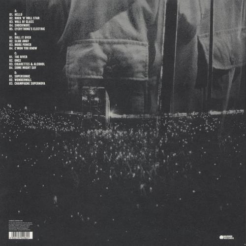 Liam Gallagher Knebworth 22 - Sun Yellow Vinyl + Poster & Replica Ticket 2-LP vinyl record set (Double LP Album) UK LGL2LKN874550