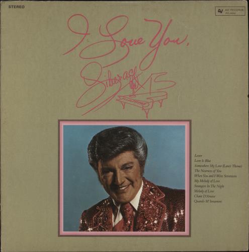 Liberace I Love You vinyl LP album (LP record) US LI8LPIL890085