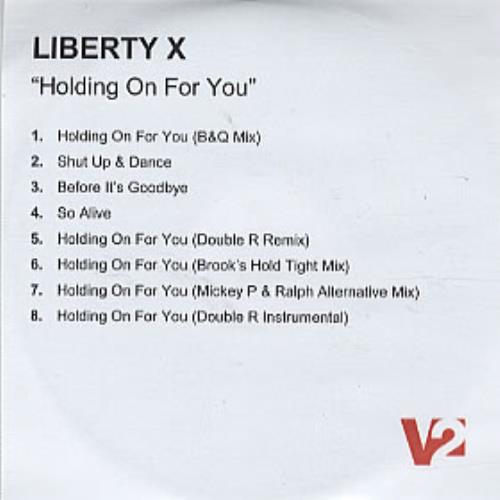 Liberty X Holding On For You CD-R acetate UK LTYCRHO304057