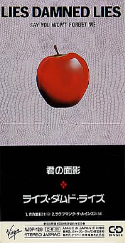 Lies Damned Lies Say You Won't Forget About Me 3" CD single (CD3) Japanese LIDC3SA200605