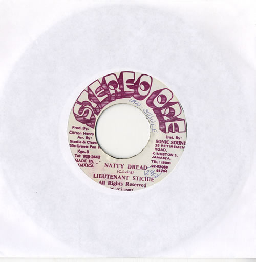 Lieutenant Stitch Natty Dread 7" vinyl single (7 inch record / 45) Jamaican L2I07NA561897