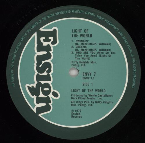 Light Of The World Light Of The World vinyl LP album (LP record) UK LA3LPLI425028