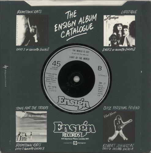 Light Of The World Swingin' 7" vinyl single (7 inch record / 45) UK LA307SW714246