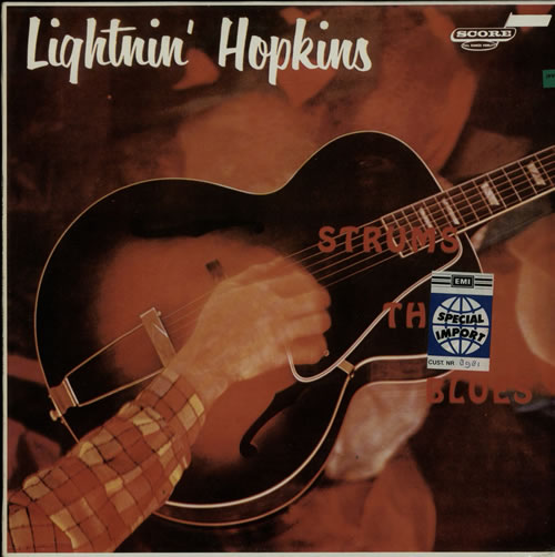 Lightnin' Hopkins Strums The Blues vinyl LP album (LP record) French LHHLPST625838