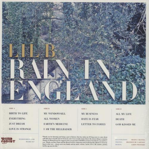 Lil B Rain In England 2-LP vinyl record set (Double LP Album) US 1VN2LRA752483