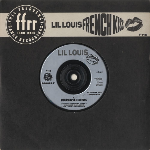 Lil Louis French Kiss 7" vinyl single (7 inch record / 45) UK LII07FR511924