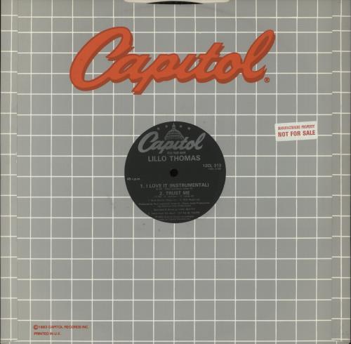 Lillo Thomas I Love It (Special Remix) + Promo Sticker 12" vinyl single (12 inch record / Maxi-single) UK LT-12IL868700