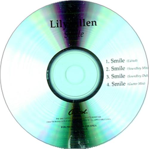 Lily Allen Smile CD-R acetate US LL8CRSM424196