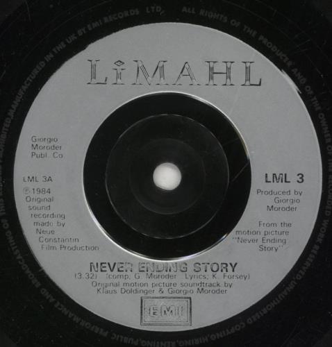 Limahl The Neverending Story 7" vinyl single (7 inch record / 45) UK LIM07TH98711