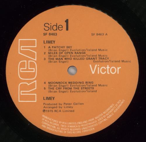 Limey Limey - Autographed vinyl LP album (LP record) UK N98LPLI876213