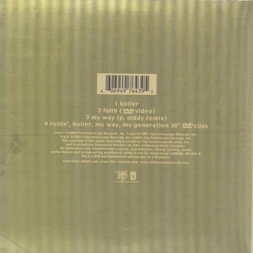 Limp Bizkit Boiler - CD-DVD Set 2-disc CD/DVD set UK BZK2DBO199406