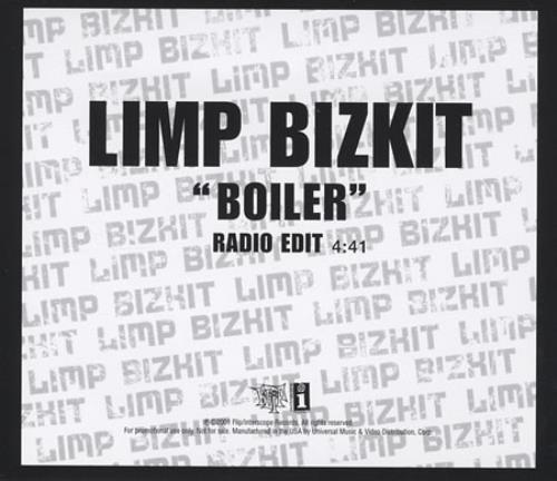 Limp Bizkit Boiler CD single (CD5 / 5") US BZKC5BO191330