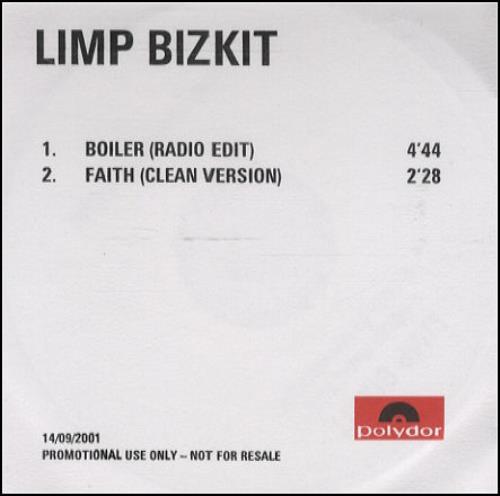 Limp Bizkit Boiler CD-R acetate UK BZKCRBO200288
