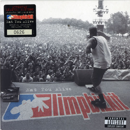 Limp Bizkit Eat You Alive - Orange Vinyl 7" vinyl single (7 inch record / 45) UK BZK07EA257334