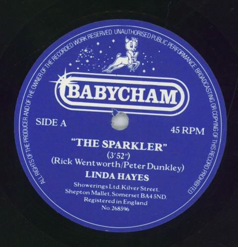 Linda Hayes The Sparkler 7" vinyl single (7 inch record / 45) UK 6KV07TH818056