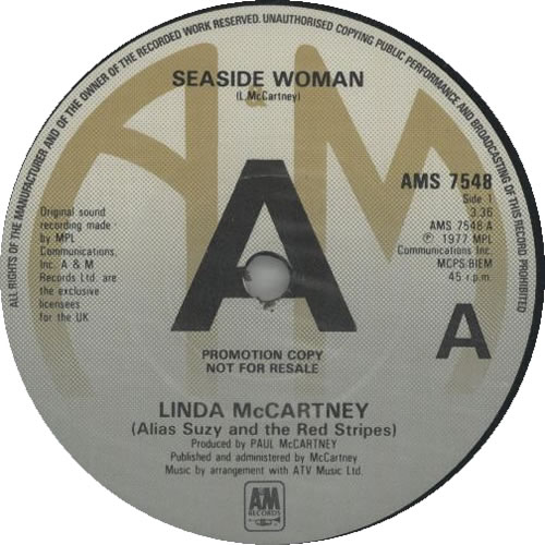 Linda McCartney Seaside Woman - 2nd - A-Label 7" vinyl single (7 inch record / 45) UK LMC07SE62116