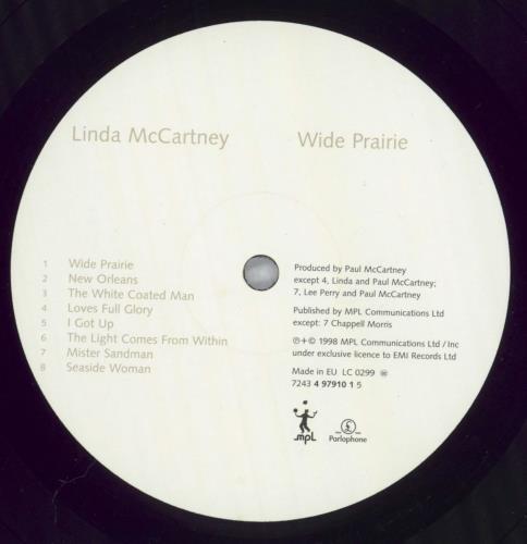 Linda McCartney Wide Prairie - 1st vinyl LP album (LP record) UK LMCLPWI826349
