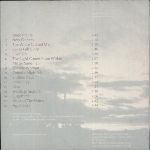 Linda McCartney Wide Prairie - Enhanced CD album (CDLP) UK LMCCDWI124578