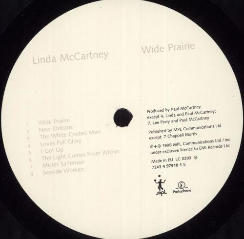 Linda McCartney Wide Prairie vinyl LP album (LP record) UK LMCLPWI124496