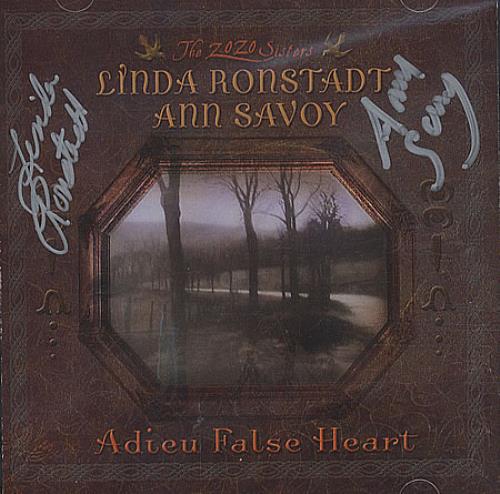 Linda Ronstadt Adieu False Heart - Autographed CD album (CDLP) US LIRCDAD391142