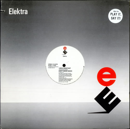 Linda Ronstadt Don't Know Much 12" vinyl single (12 inch record / Maxi-single) US LIR12DO504739