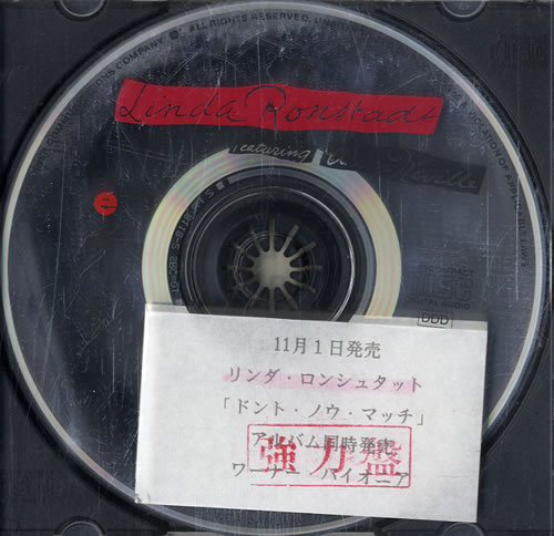 Linda Ronstadt Don't Know Much CD single (CD5 / 5") US LIRC5DO577657
