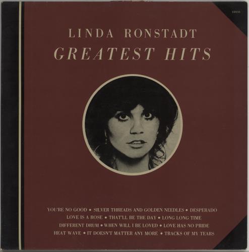 Linda Ronstadt Greatest Hits vinyl LP album (LP record) Yugoslavian LIRLPGR765355