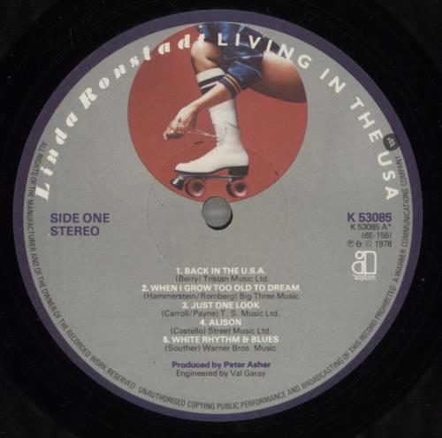Linda Ronstadt Living In The USA vinyl LP album (LP record) UK LIRLPLI288384
