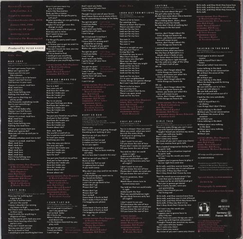 Linda Ronstadt Mad Love vinyl LP album (LP record) German LIRLPMA783766