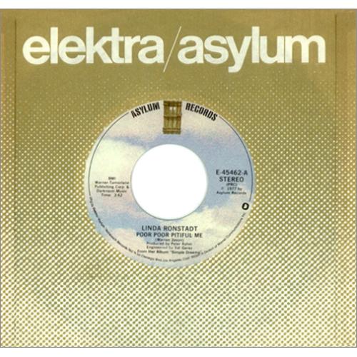 Linda Ronstadt Poor Poor Pitiful Me 7" vinyl single (7 inch record / 45) US LIR07PO415436