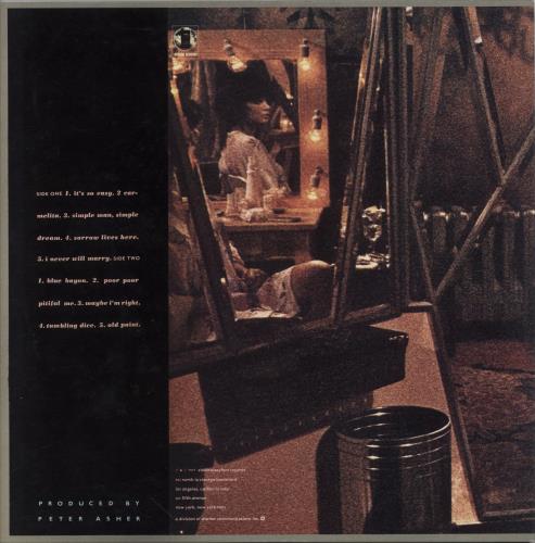 Linda Ronstadt Simple Dreams vinyl LP album (LP record) Japanese LIRLPSI151301