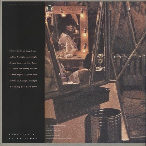 Linda Ronstadt Simple Dreams vinyl LP album (LP record) US LIRLPSI230168