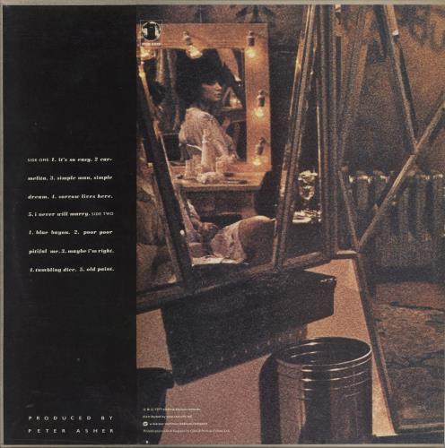 Linda Ronstadt Simple Dreams vinyl LP album (LP record) UK LIRLPSI348021