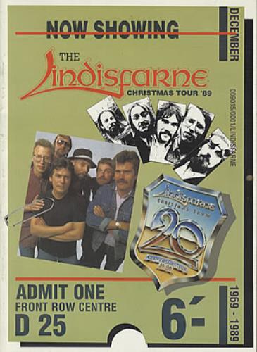 Lindisfarne Christmas Tour '89 tour programme UK LSFTRCH325470